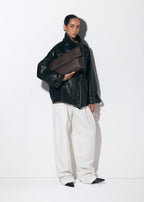 Seamed Clutch Espresso