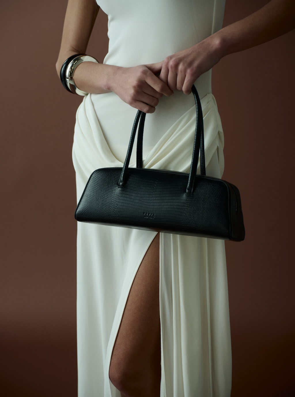 Mercer Bag Black Lizard